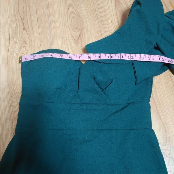 Shareen Collections Australia Mini Green Dress Size 10 - Picture 9 of 10